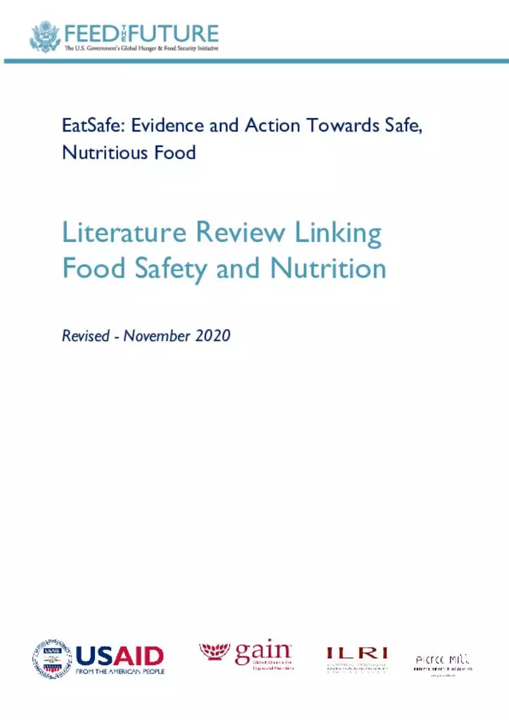 Review Linking Food Safety and Nutrition