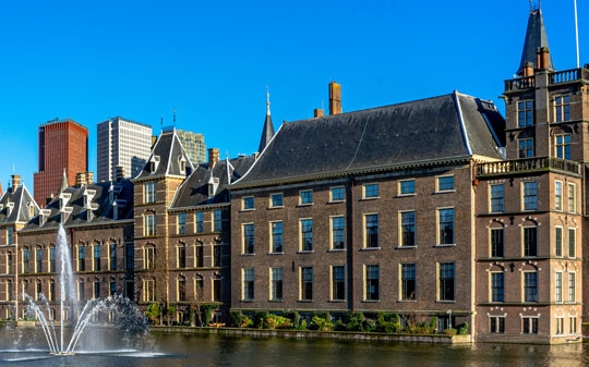 Buitenhof den haag (The Hague) sunny day Netherlands