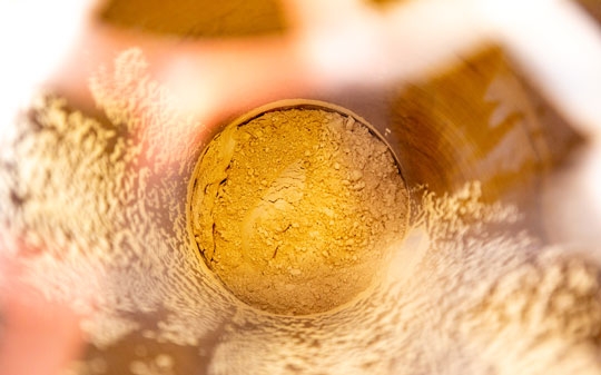 Flour in a plant processor