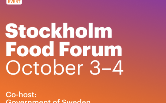 GAIN at Stockholm Food Forum
